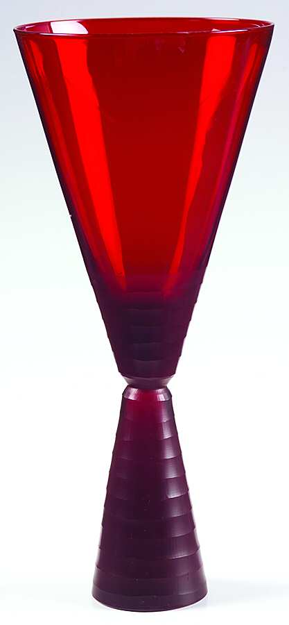Pure Red Water Goblet by Mikasa-1