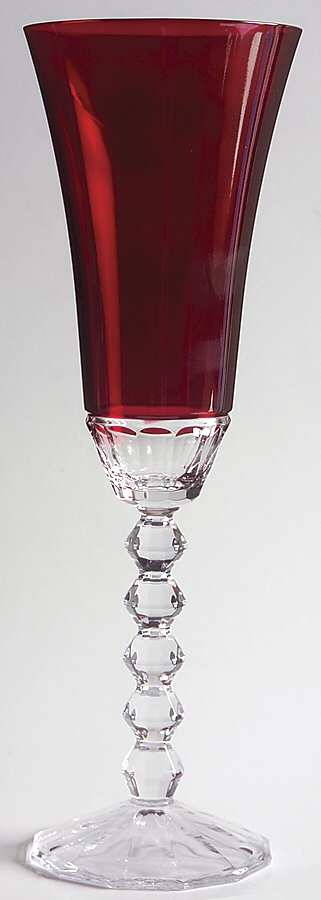 Gemstone (Colored) Plum/Red Fluted Champagne by Mikasa-1