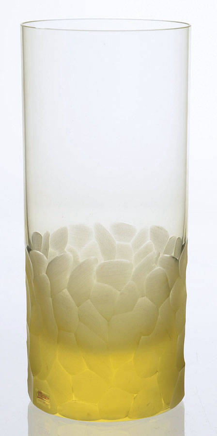 Pebbles Yellow Highball by Moser-1