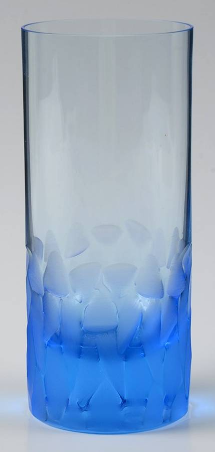 Pebbles Dark Blue Highball by Moser-1