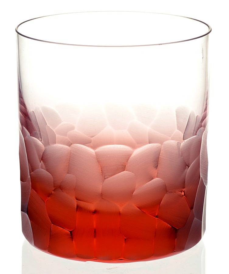 Pebbles Red Double Old Fashioned by Moser-1