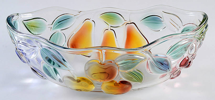 Garden Harvest (Embossed Color Fruit) 10" Oval Bowl by Mikasa-1