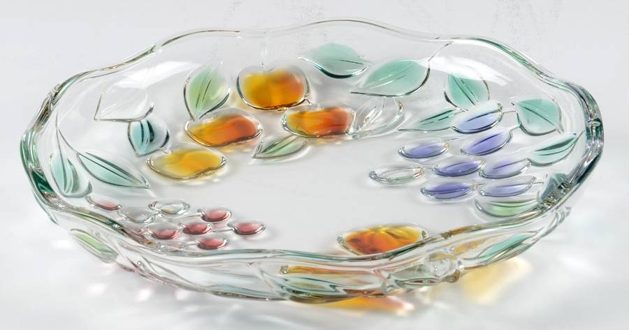 Garden Harvest (Embossed Color Fruit) 12" Round Platter by Mikasa-1