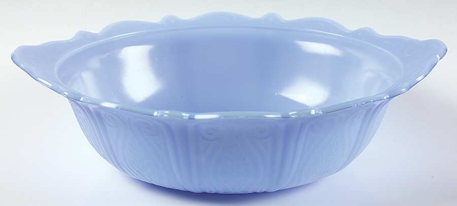 MG7 Delphite Blue 10" Handled Bowl by McKee-1