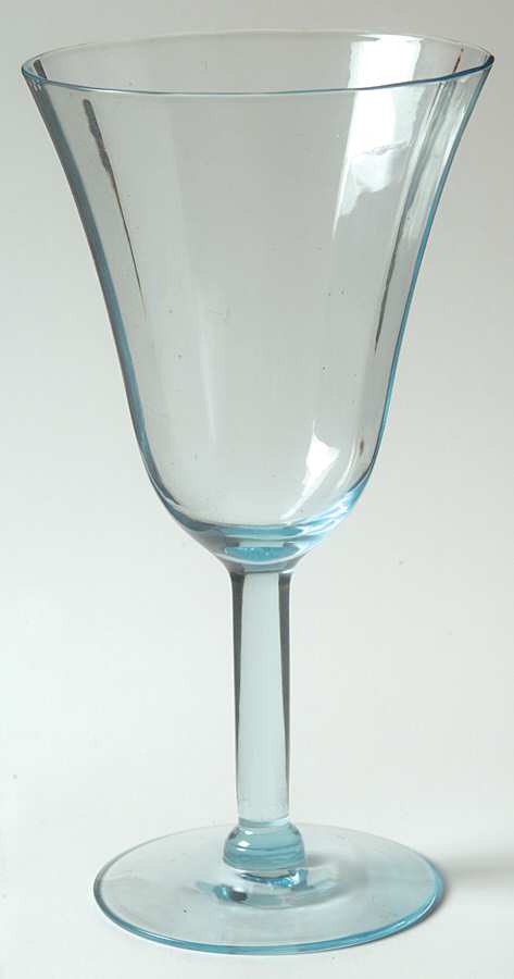 7586 Light Blue Water Goblet by Morgantown-1