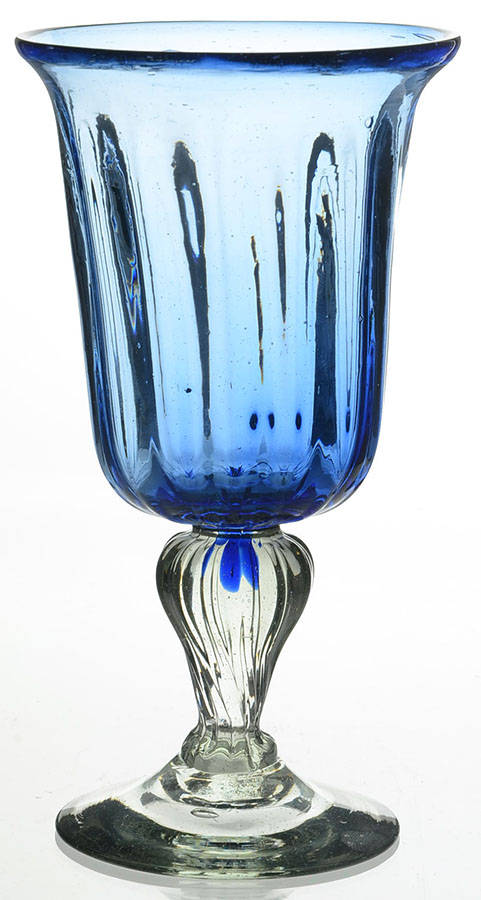 Glitz Blue Water Goblet by Mariposa-1