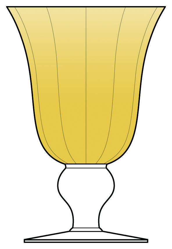Bijoux Topaz Water Goblet by Mariposa-1