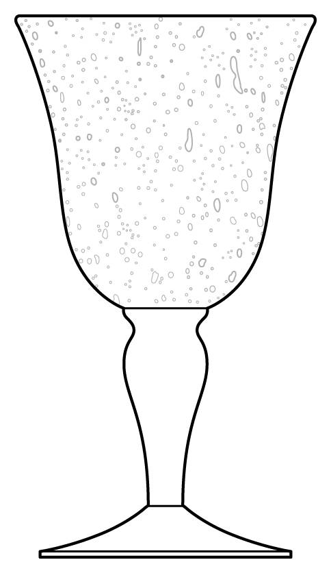 Bellini- Bubble Series Water Goblet by Mariposa-1