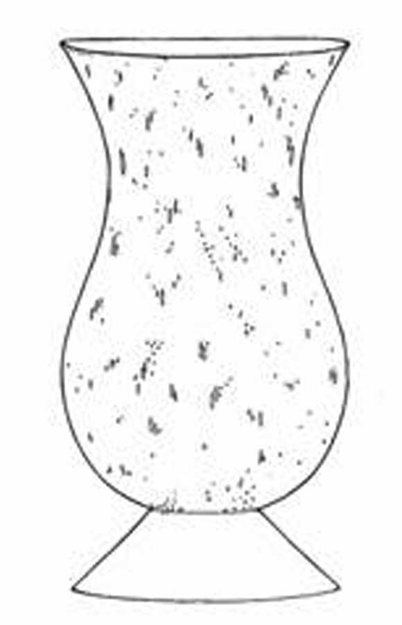 Bellini- Bubble Series 12" 1 Piece Open Hurricane by Mariposa-1