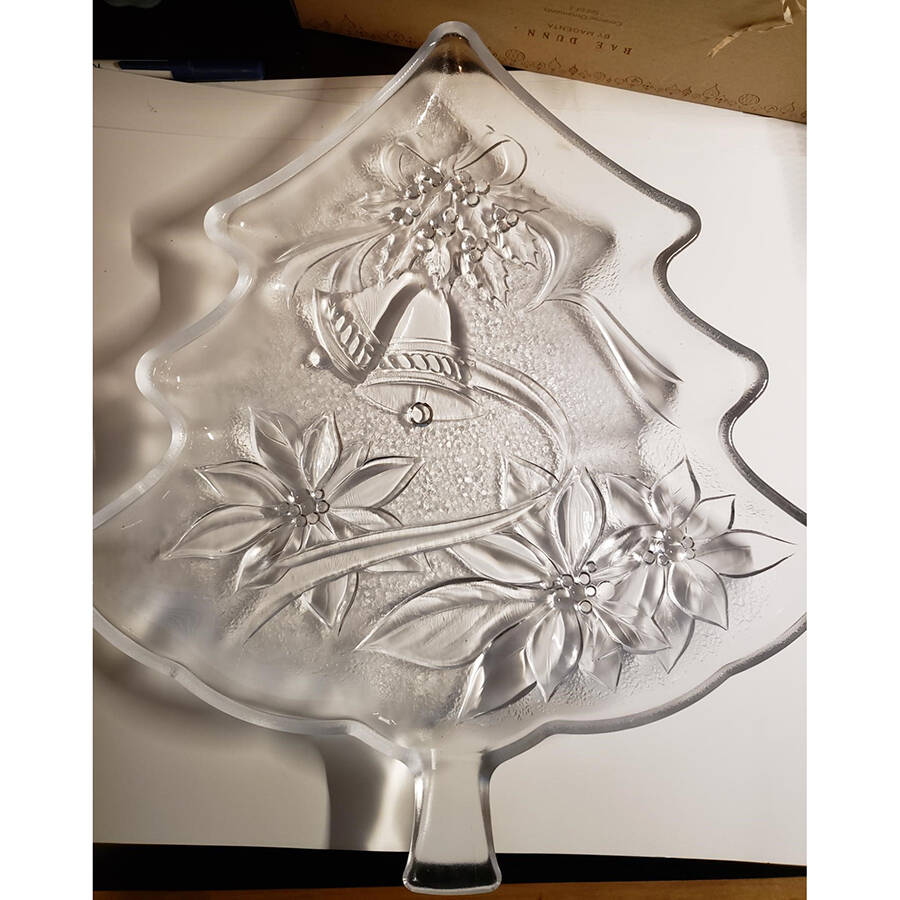 Happy Holidays 13" Tree Shape Dish by Mikasa-1