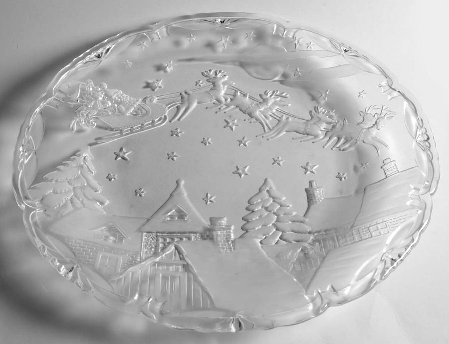 Christmas Village 15" Round Platter by Mikasa-1