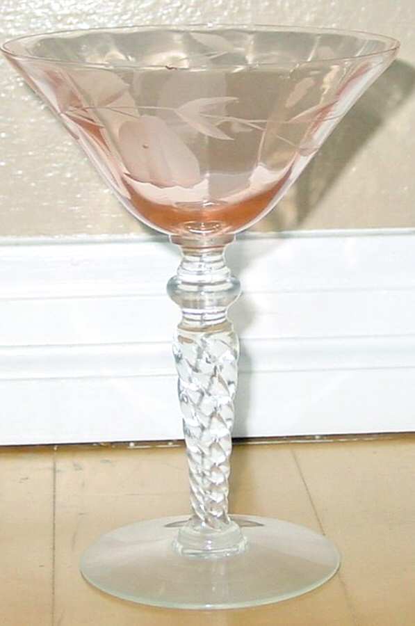 6102-3 Pink Champagne/Tall Sherbet by Monongah-1