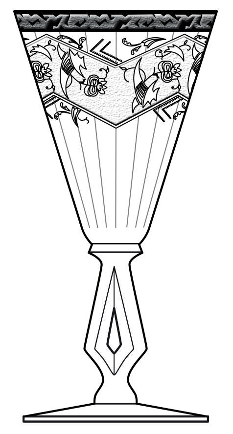 Labelle Water Goblet by Morgantown-1