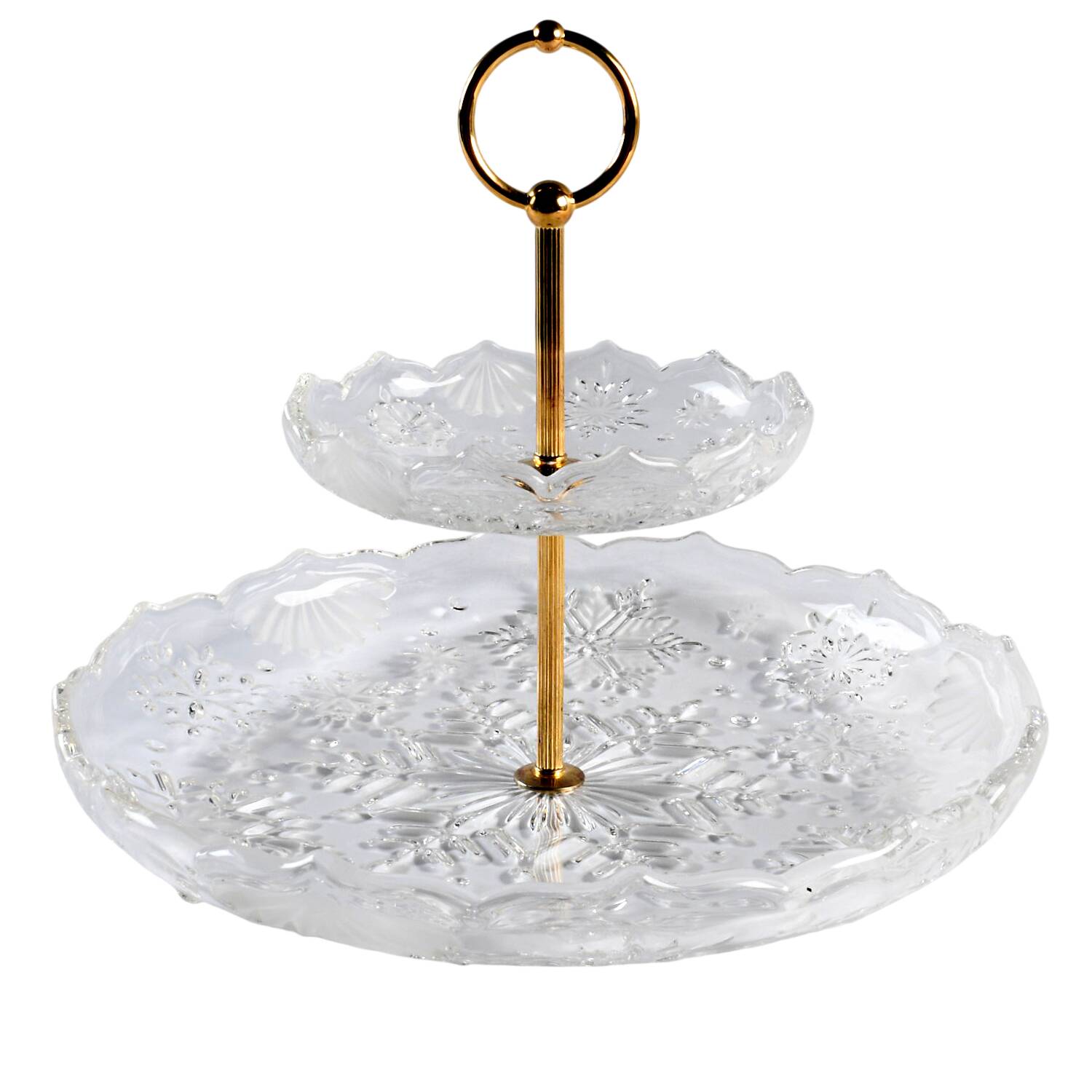 Snowy Night 2 Tier Serving Tray by Mikasa-1