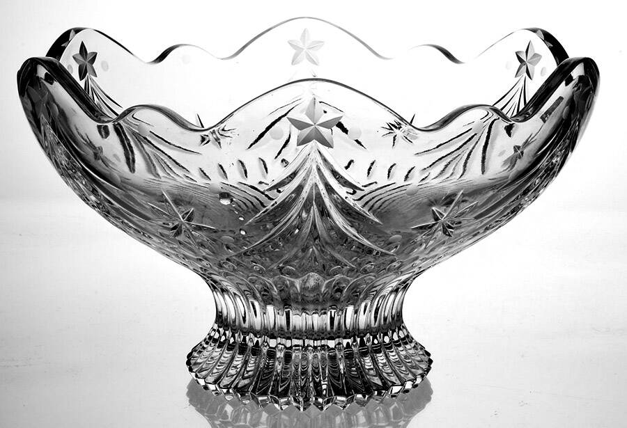 Christmas Night 10" Footed Bowl by Mikasa-1