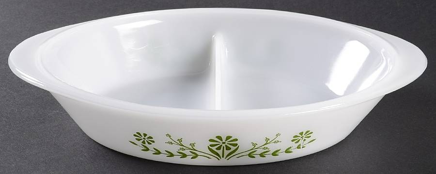 Primrose Dream Divided Oval Vegetable Bowl by McKee-1