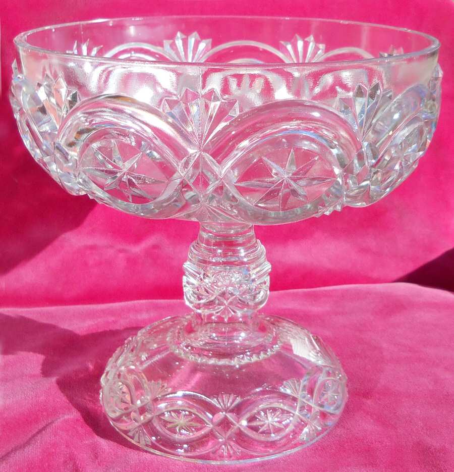Brittanic Clear Round Compote (Height X Width) by McKee-1