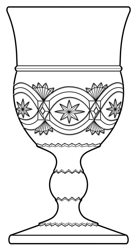 Brittanic Clear Wine Glass by McKee-1
