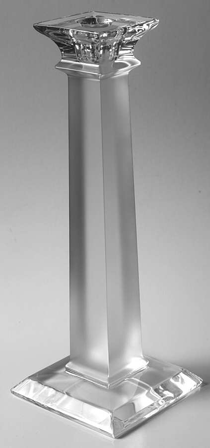 Obalesque Satin (XY024 550) 10" Tall Single Light Candlestick by Mikasa-1