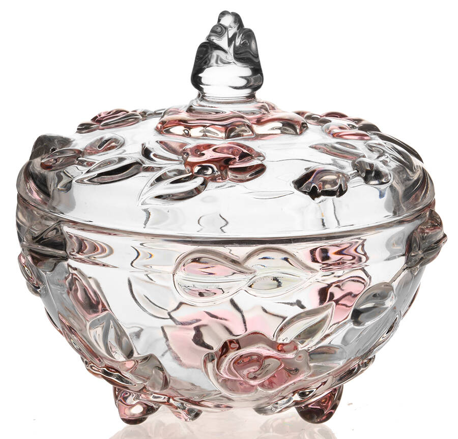 Bella Rosa Pink Candy Dish & Lid by Mikasa-1