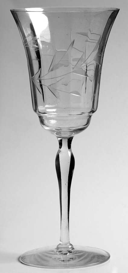 Boutner Rose Water Goblet by Marion Glass-1