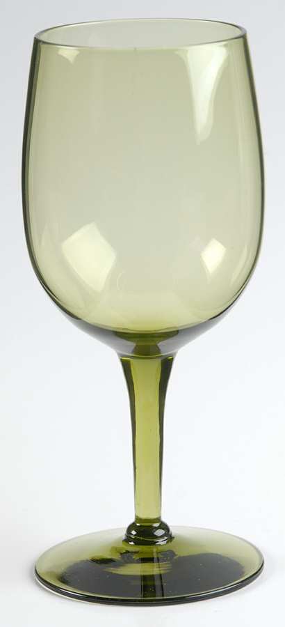Plantation Moss Green Water Goblet by Moncrief's-1