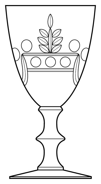 7685-8 Water Goblet by Morgantown-1