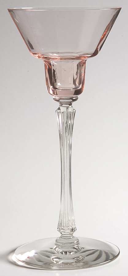 Empire Pink 8" Single Light Candlestick by Morgantown-1