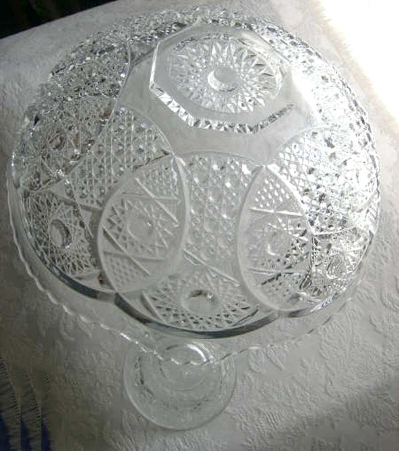 Monarch Clear Punch Bowl by McKee-1