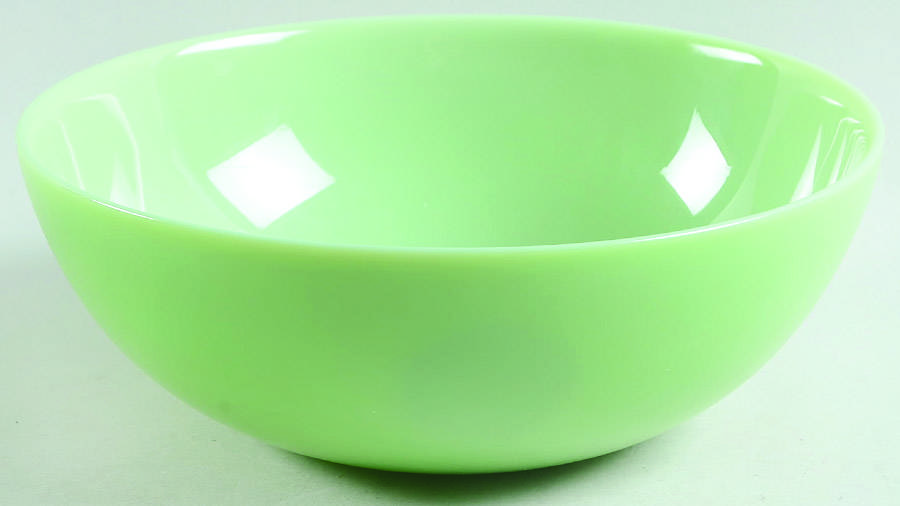 Jadeite-Green Glass 8" Mixing Bowl by Martha Stewart-1