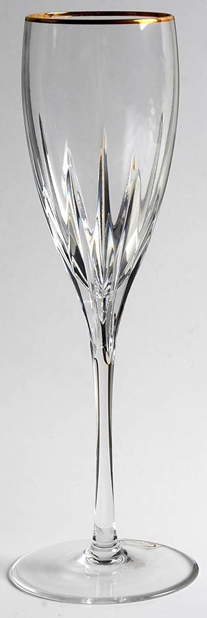 Vernon (Gold Trim) Fluted Champagne by Michael C Fina-1