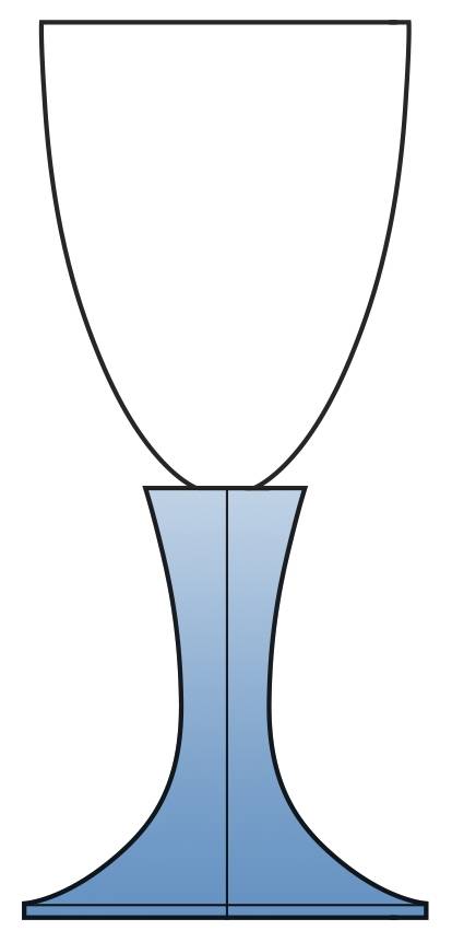 Lancelot Aquamarine Water Goblet by Moser-1