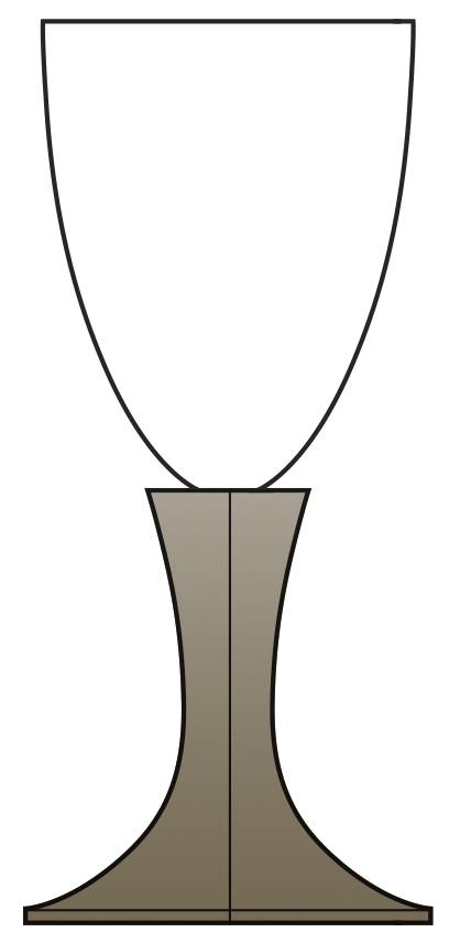 Lancelot Smoke Water Goblet by Moser-1