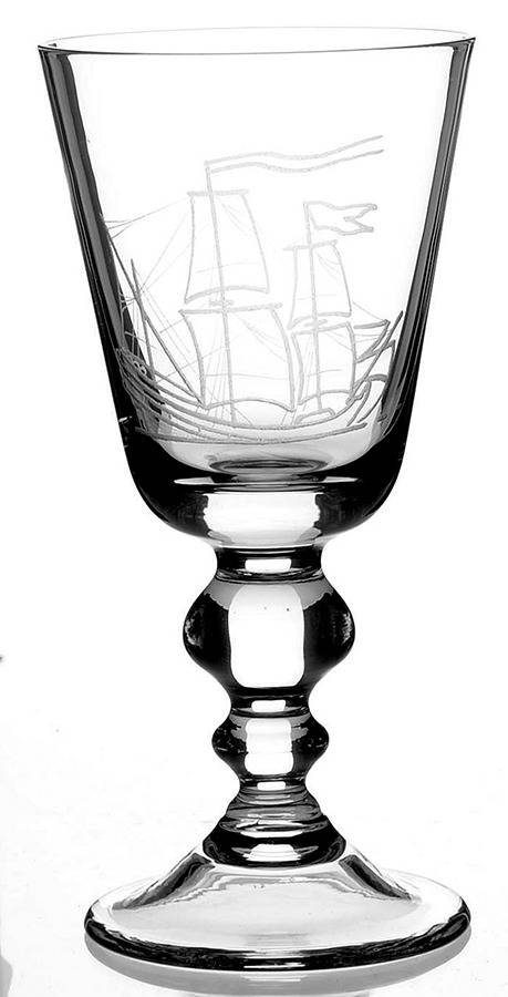 Skute Antikk Beer Glass by Magnor Crystal-1