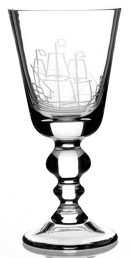 Skute Antikk Beer Glass by Magnor Crystal-1