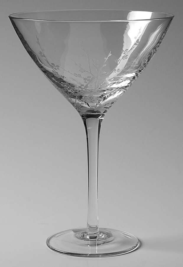 Cherry Blossom Clear Martini Glass by Mikasa-1