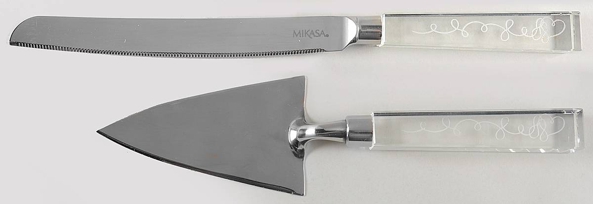 Love Story Wedding Cake Knife & Server Set by Mikasa-1