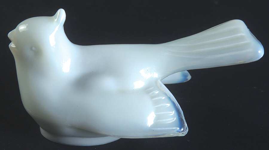 Cambridge Animals By Mosser #3 Milk Glass Bird by Mosser (Ohio)-1