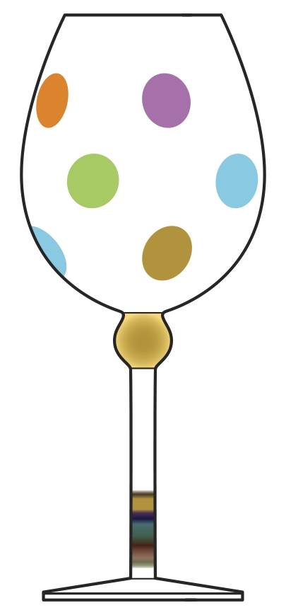 Cheers Wine Glass by Momo Panache Crystal-1