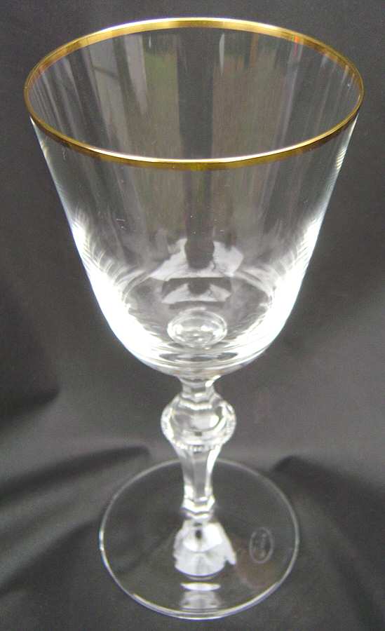 Mozart Gold Water Goblet by Moser-1