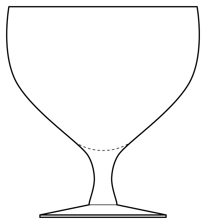 American Modern Clear Water Goblet by Morgantown-1