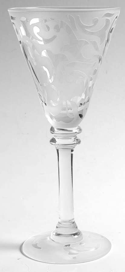 Elise-Clear (Wafer Stem) Water Goblet by Michael Weems-1