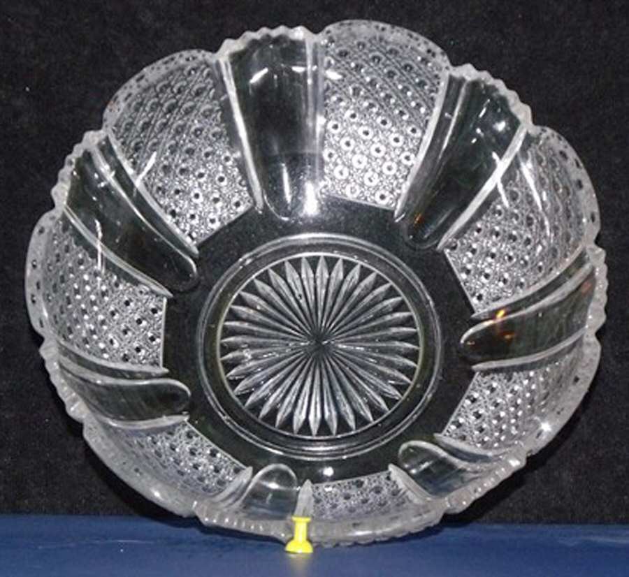 Rainbow Clear 8" Round Bowl by McKee-1