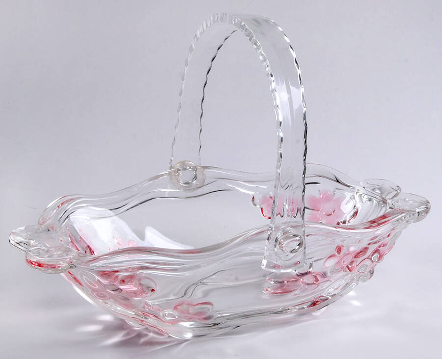 Floral Dance Pink Frost 10" Basket by Mikasa-1
