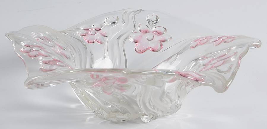 Floral Dance Pink Frost 9" Fluted Bowl by Mikasa-1