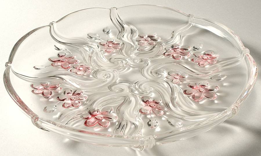 Floral Dance Pink Frost 12" Round Platter by Mikasa-1