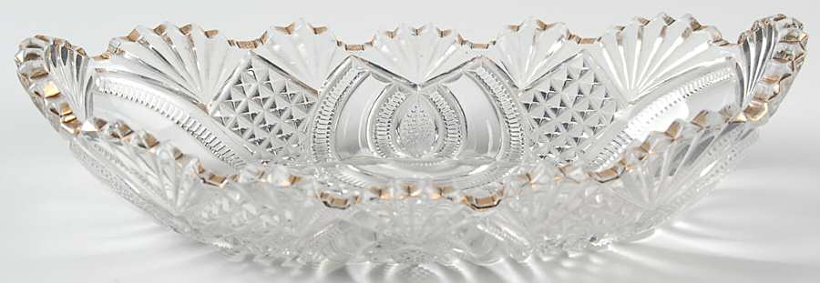 Hickman (Gold Trim) Pickle Dish by McKee-1