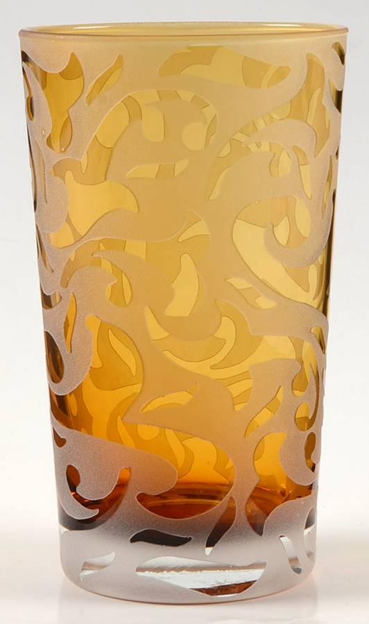 MWC2 (Bulbous Stem) Topaz Tall Flat Tumbler by Michael Weems-1