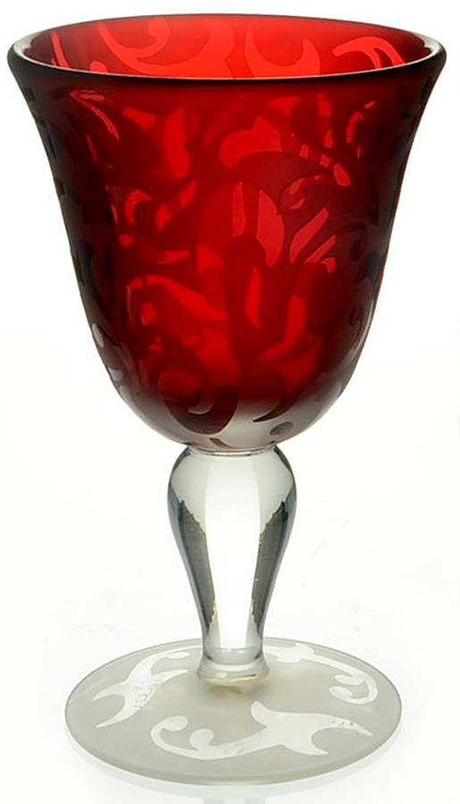 MWC2 (Bulbous Stem) Ruby Wine by Michael Weems-1