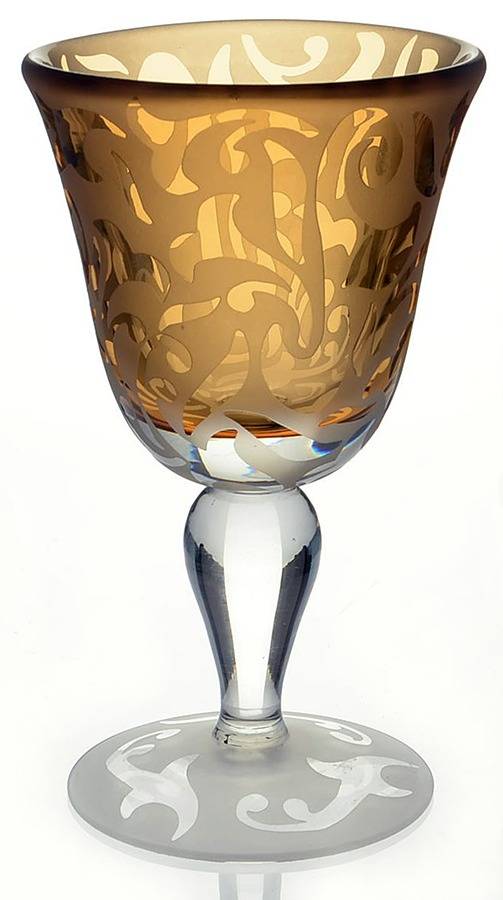 MWC2 (Bulbous Stem) Amber Wine by Michael Weems-1